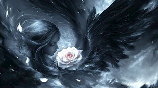 唯美小天使插画