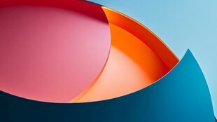 简洁大气拼色曲线纹理