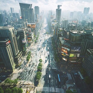 春熙路总府路全景