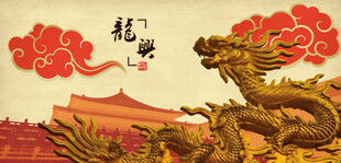 龙雕塑飞龙