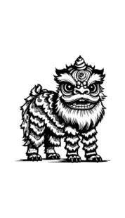 醒狮春节醒狮