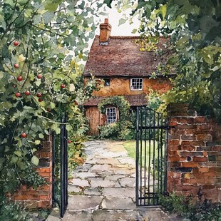 夏天里的乡间小屋