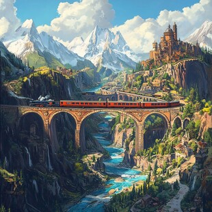 高铁原画