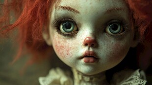 流泪的玩具娃娃