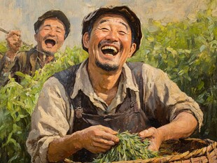 开心的农民