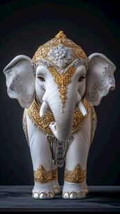 佛系雕塑大象艺术