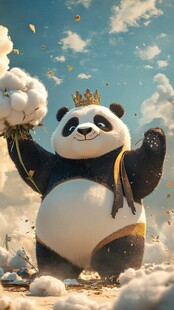 熊猫插画王者驾到