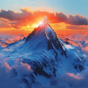 高端大气海拔背景