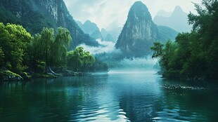 高清宽幅山水风光