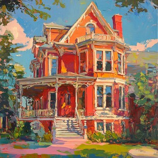 耶鲁大学手绘装饰画