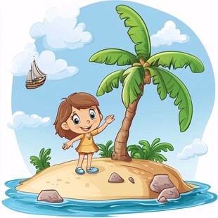 海岛卡通形象