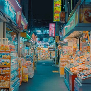 夜景便利店