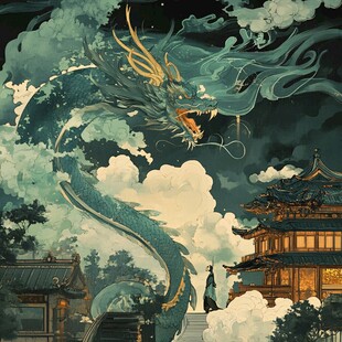 古风龙插画