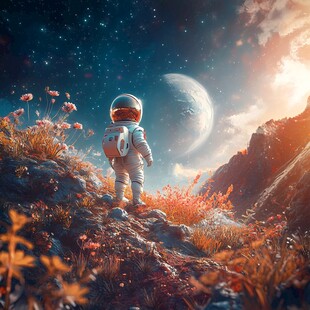星球宇航员壁纸