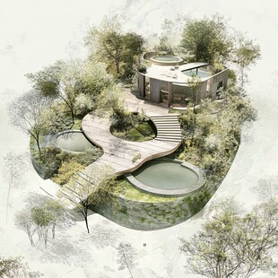 魅力雄安悬浮岛设计