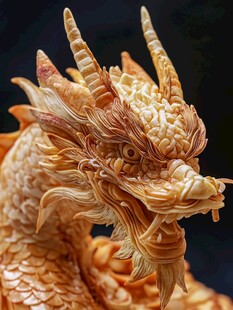 仙人神兽局部特写