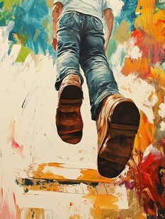 艺术涂鸦无框画