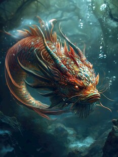古风龙插画