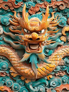 高清浮雕龙