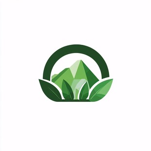 植物绿草绿叶logo