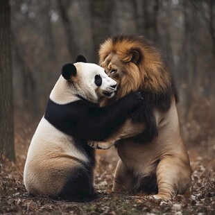 打架的大熊猫