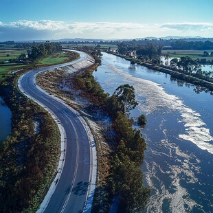 道路河流