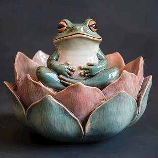 瓷器青蛙工艺品