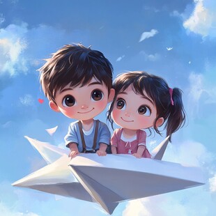 两小无猜插画