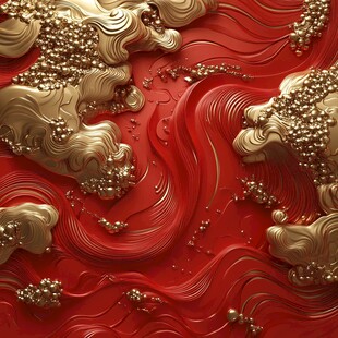 红金风插画