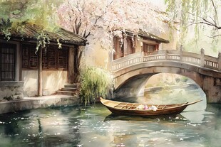 唯美浪漫江南水乡风情