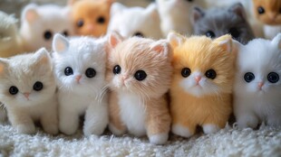 会叫的仿真小猫咪