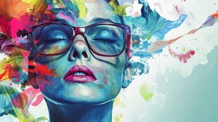 新颖新锐创意艺术绘画