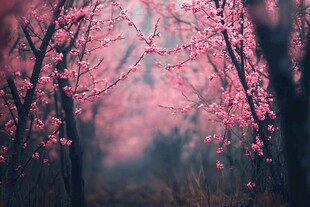 唯美梦幻梅花林