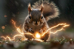 动物创意炫光效果