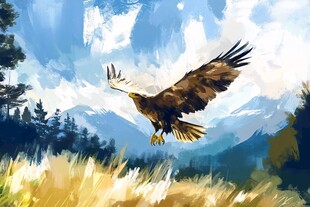 雄鹰插画