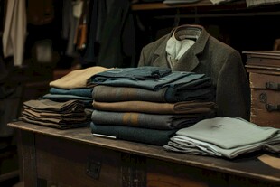 古镇复古衬衣店