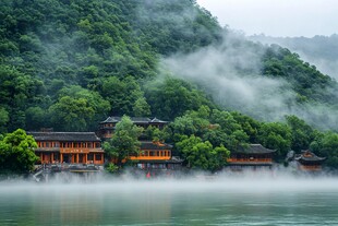 雨后瀛湖