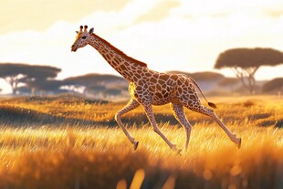 非洲长颈鹿素材