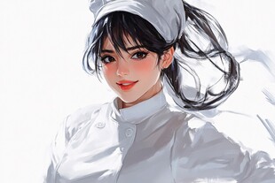 插画女护士