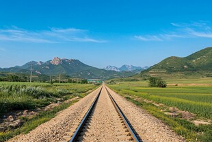 铁路沿线旅途风景
