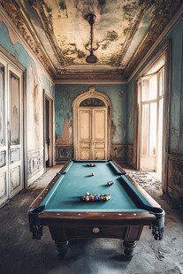 伪满皇宫台球间