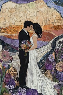 浪漫定制婚礼装饰画