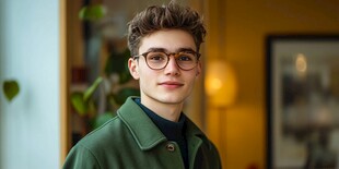 俊朗俊俏青少年