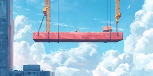 施工现场插画