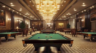 欧式台球室