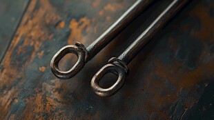 烤炉内青铜支杆