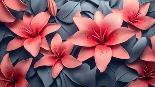 3d立体花壁纸