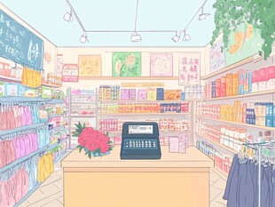 便利店零食插画