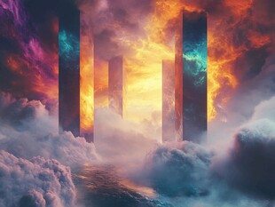 大都市绚丽云彩