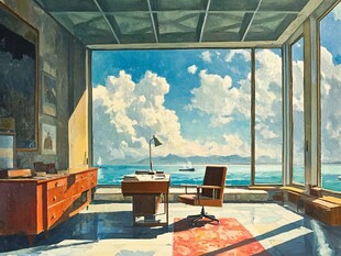 室内场景插画